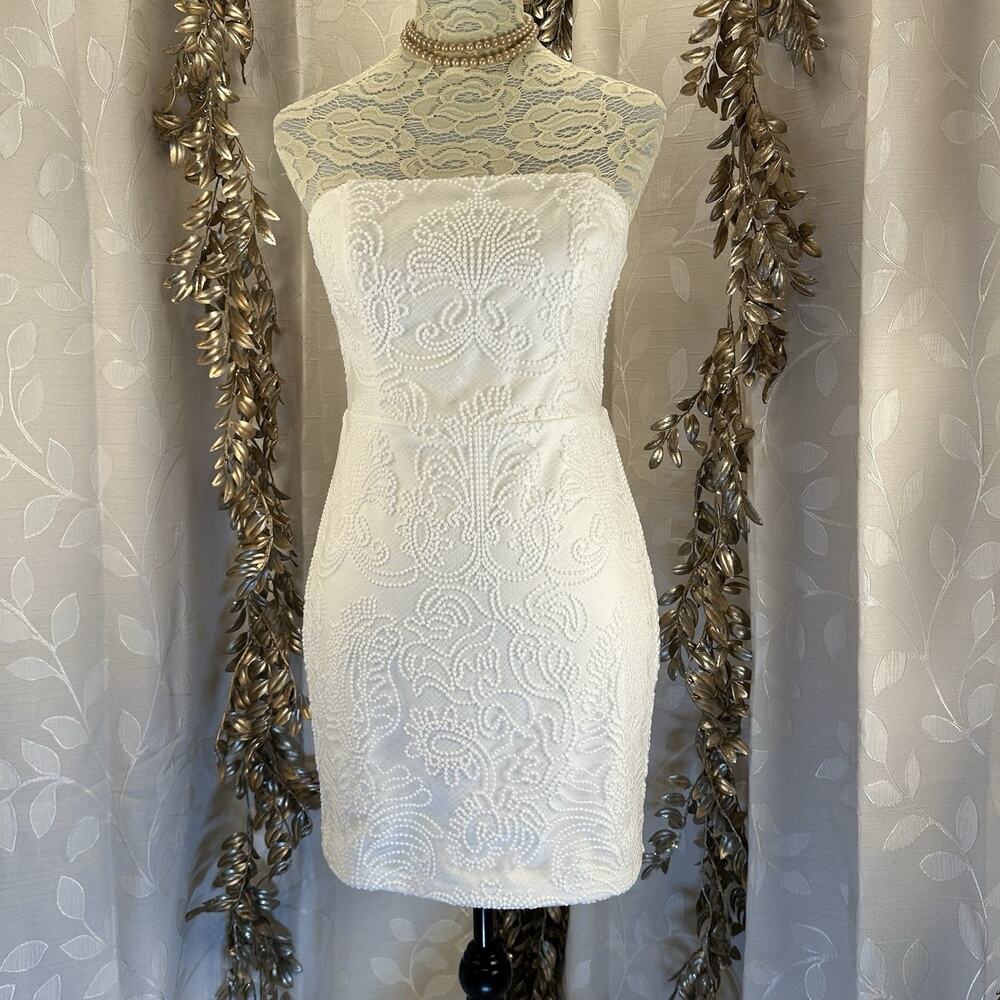 Lulu's White Lace Mini Dress